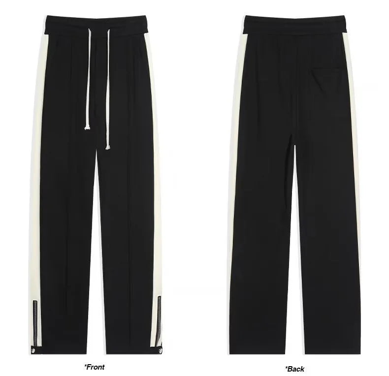 Palma De Mara - Cotton Blend Sweat Pants Wide Leg
