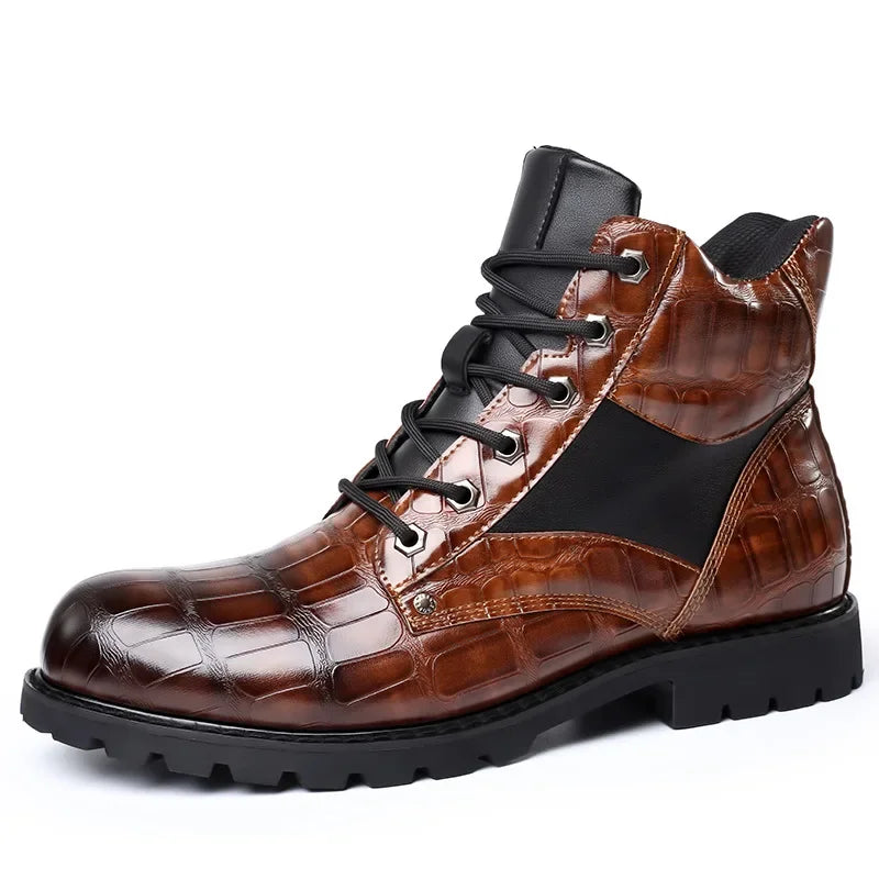 Dante – Handmade Men Crocodile Leather Boots