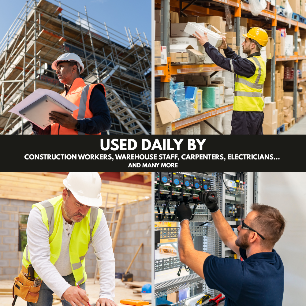 Men’s Lightweight Safety Shoes – Steel Toe Work Sneakers with Slip-Resistant Sole