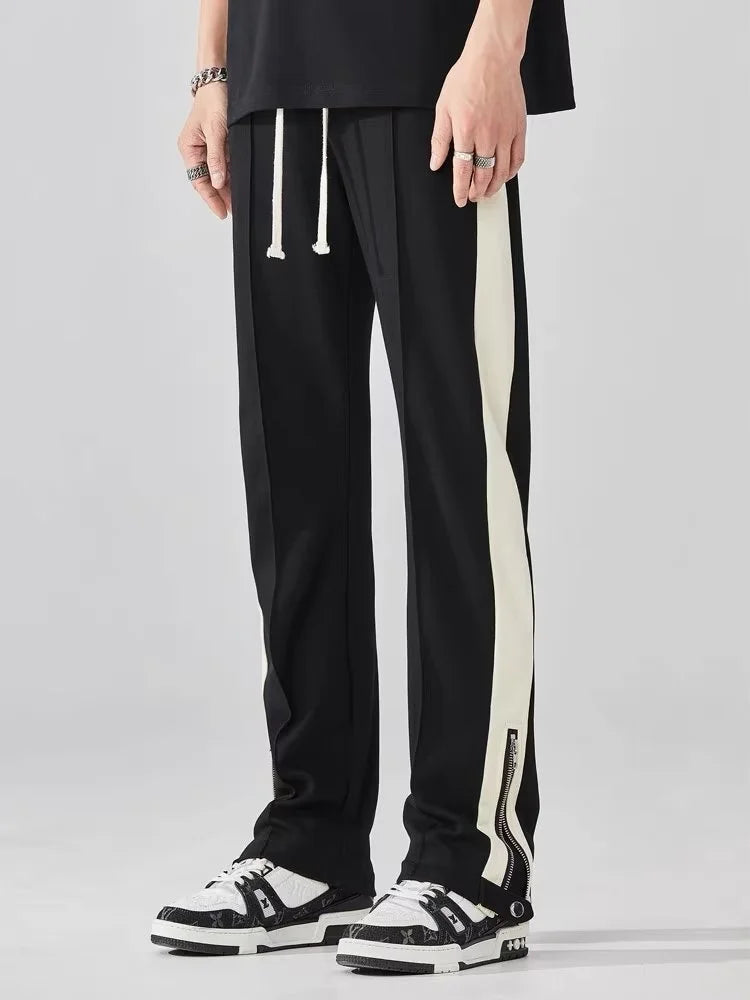 Palma De Mara - Cotton Blend Sweat Pants Wide Leg