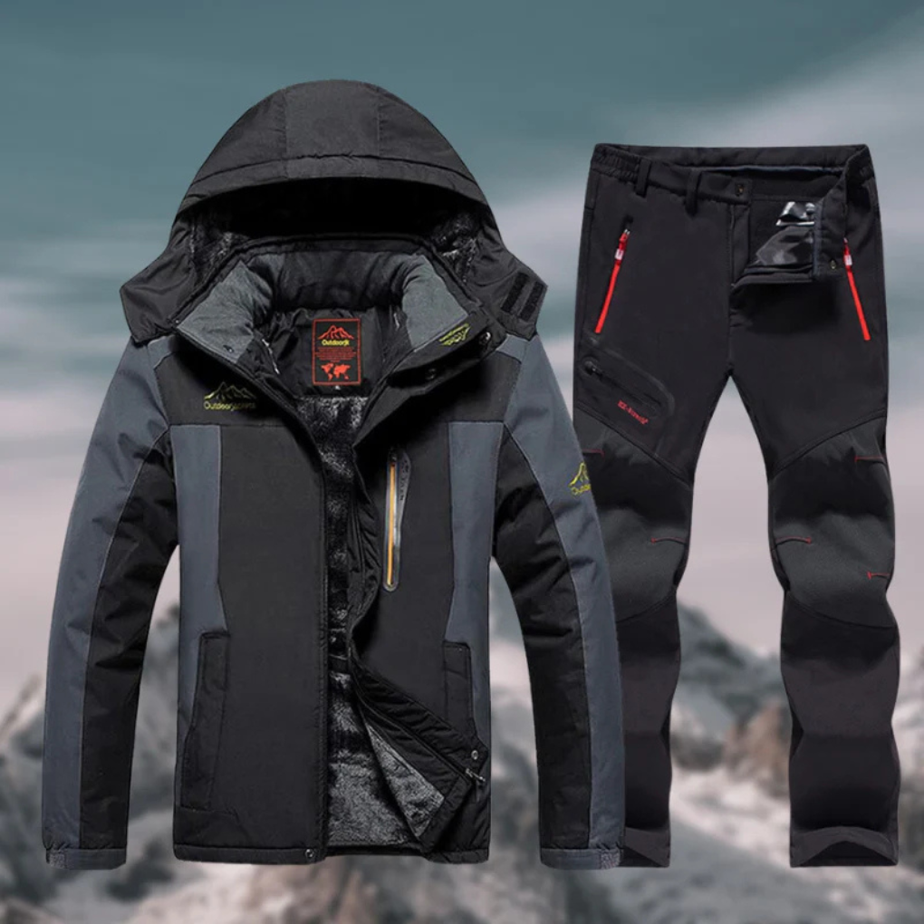 Men’s Ski Suit | Waterproof Jacket & Trousers with Insulated Lining