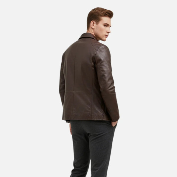 Turin Leather Zip Jacket | Men's Vegan Leather Jacket