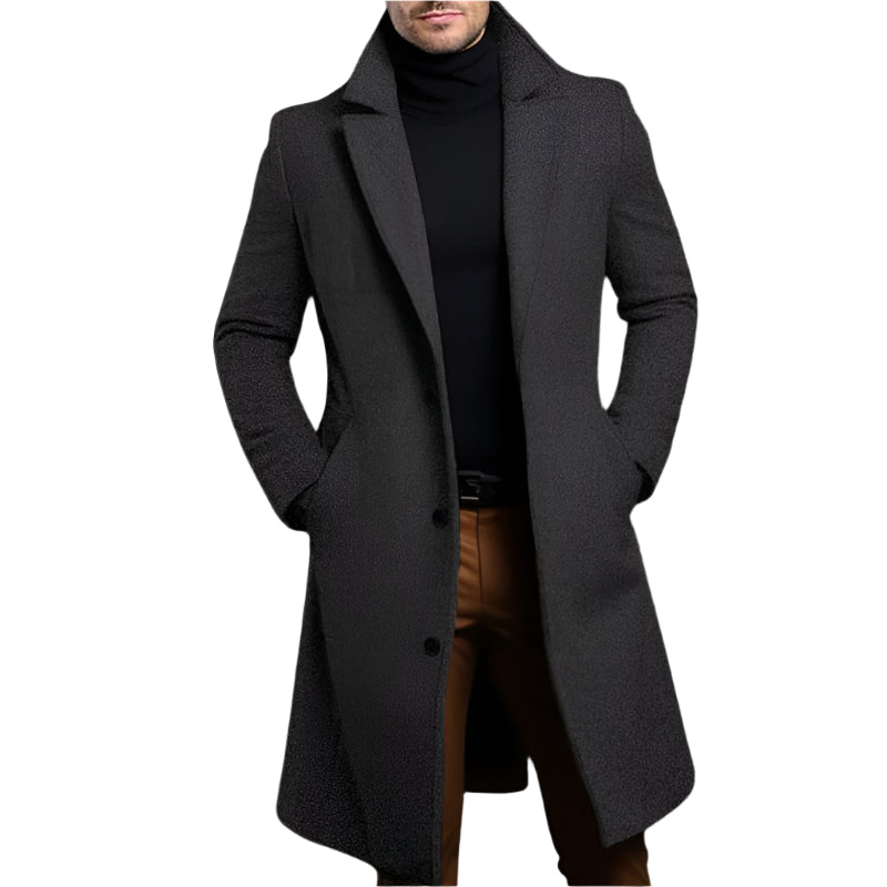 The Langley Mid Trench Length Coat for Men