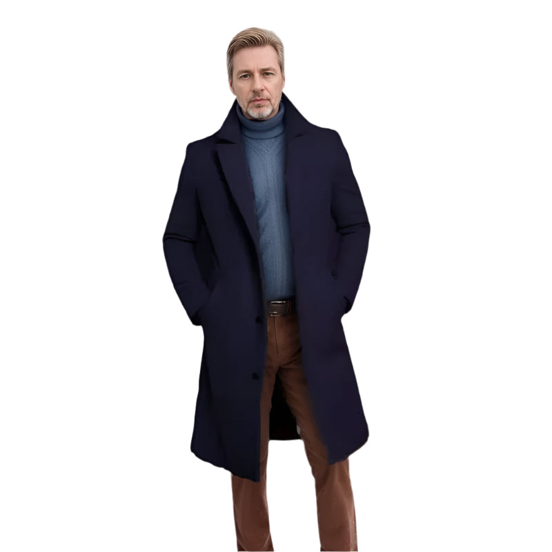 The Langley Mid Trench Length Coat for Men