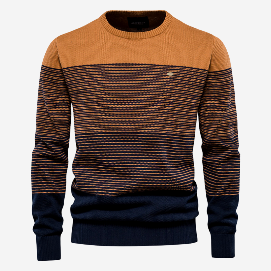Tom Adams Striped Pullover – Men’s Casual Knit Sweater