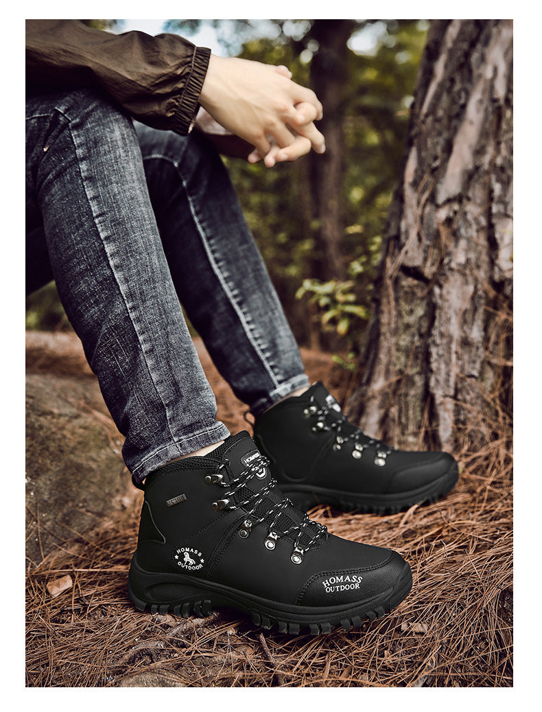 Men's Mid Height Steel Toe Waterproof Boots