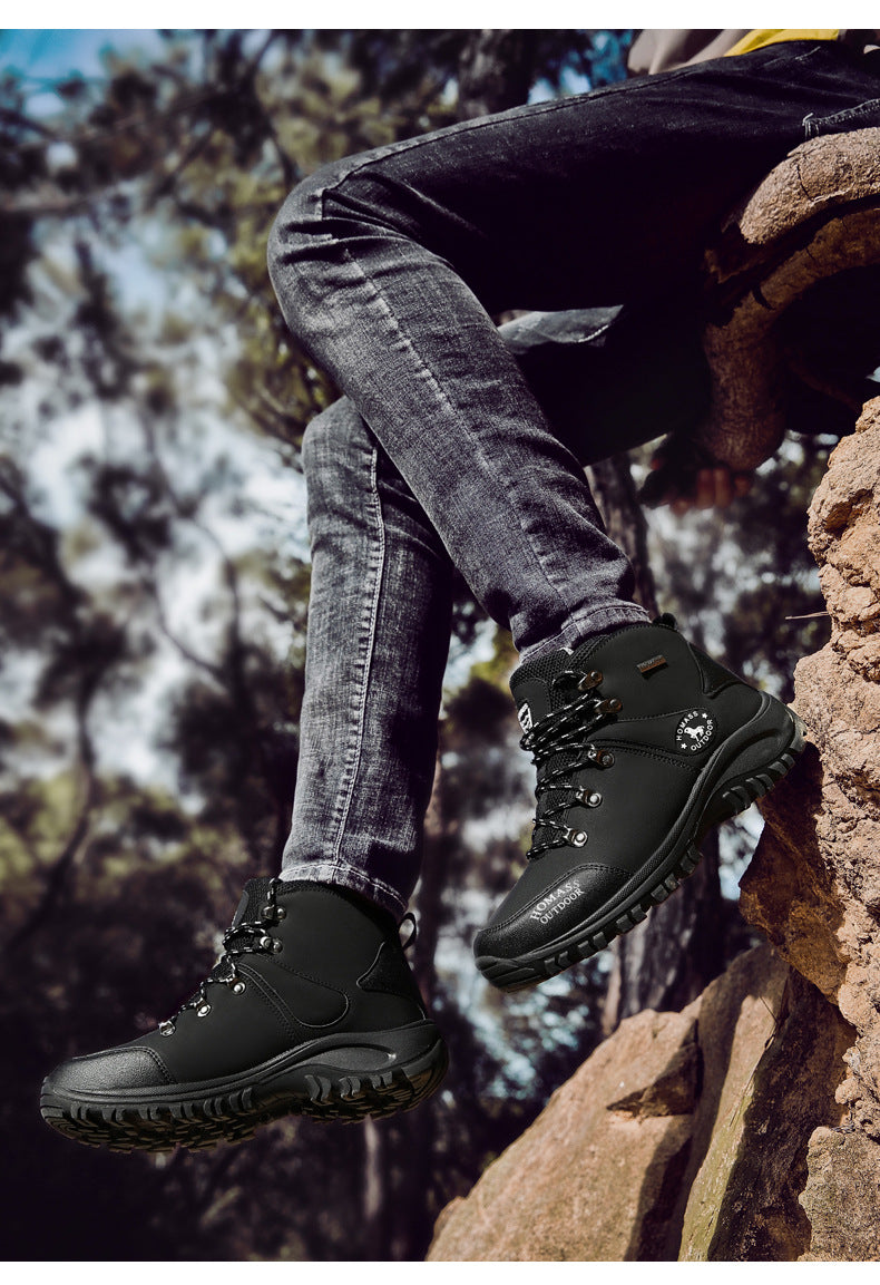 Men's Mid Height Steel Toe Waterproof Boots