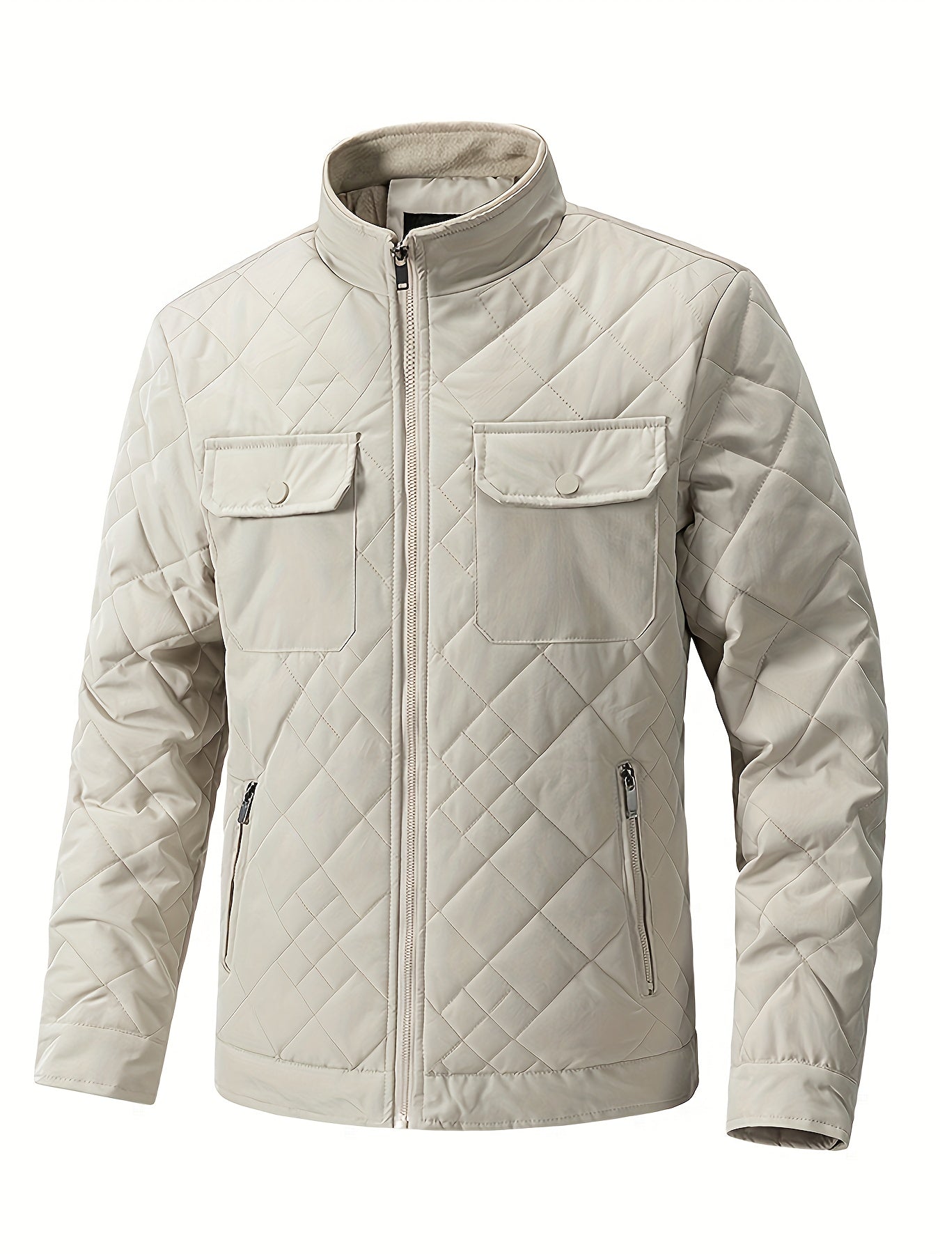 Men’s Full-Zip Outdoor Jacket – Heavy-Duty Warmth for Cold Weather Adventures