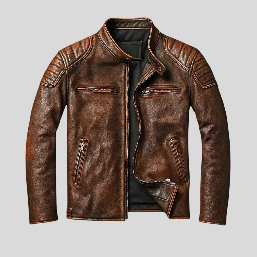 Samer Genuine Leather Jacket – Clean Design, Lasting Quality