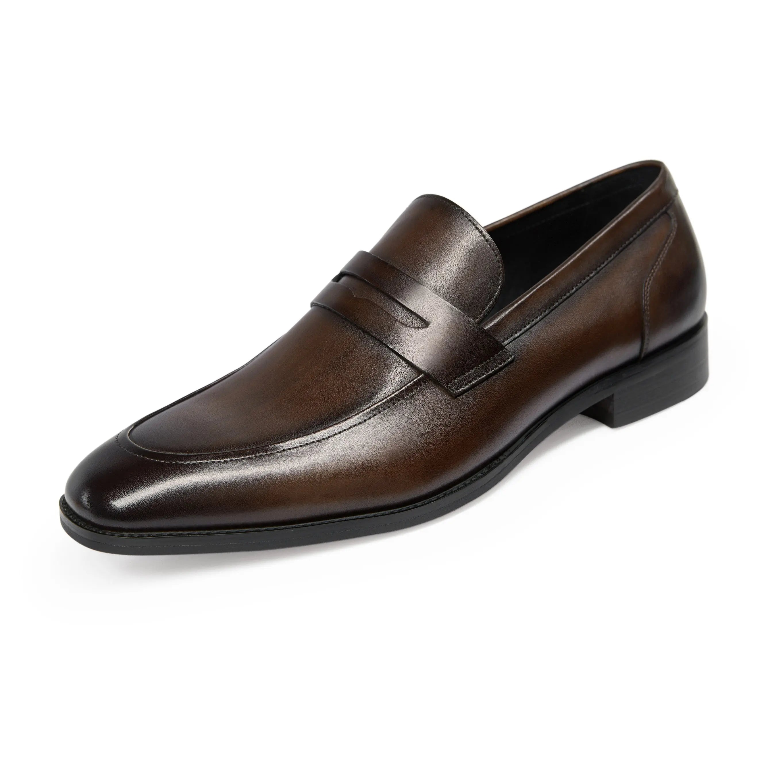 Slip-On Men Leather Penny Loafers