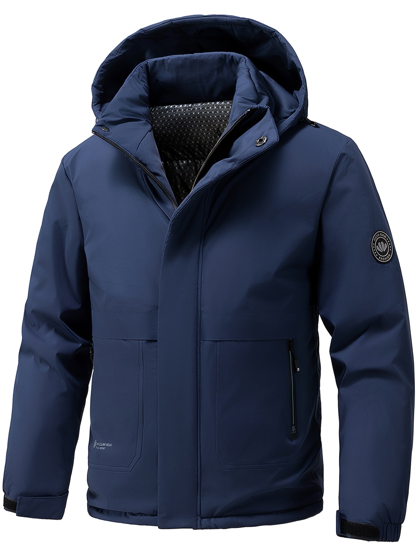 Men’s Puffer Winter Jacket – Thick Warm Hooded Coat for Everyday Wear