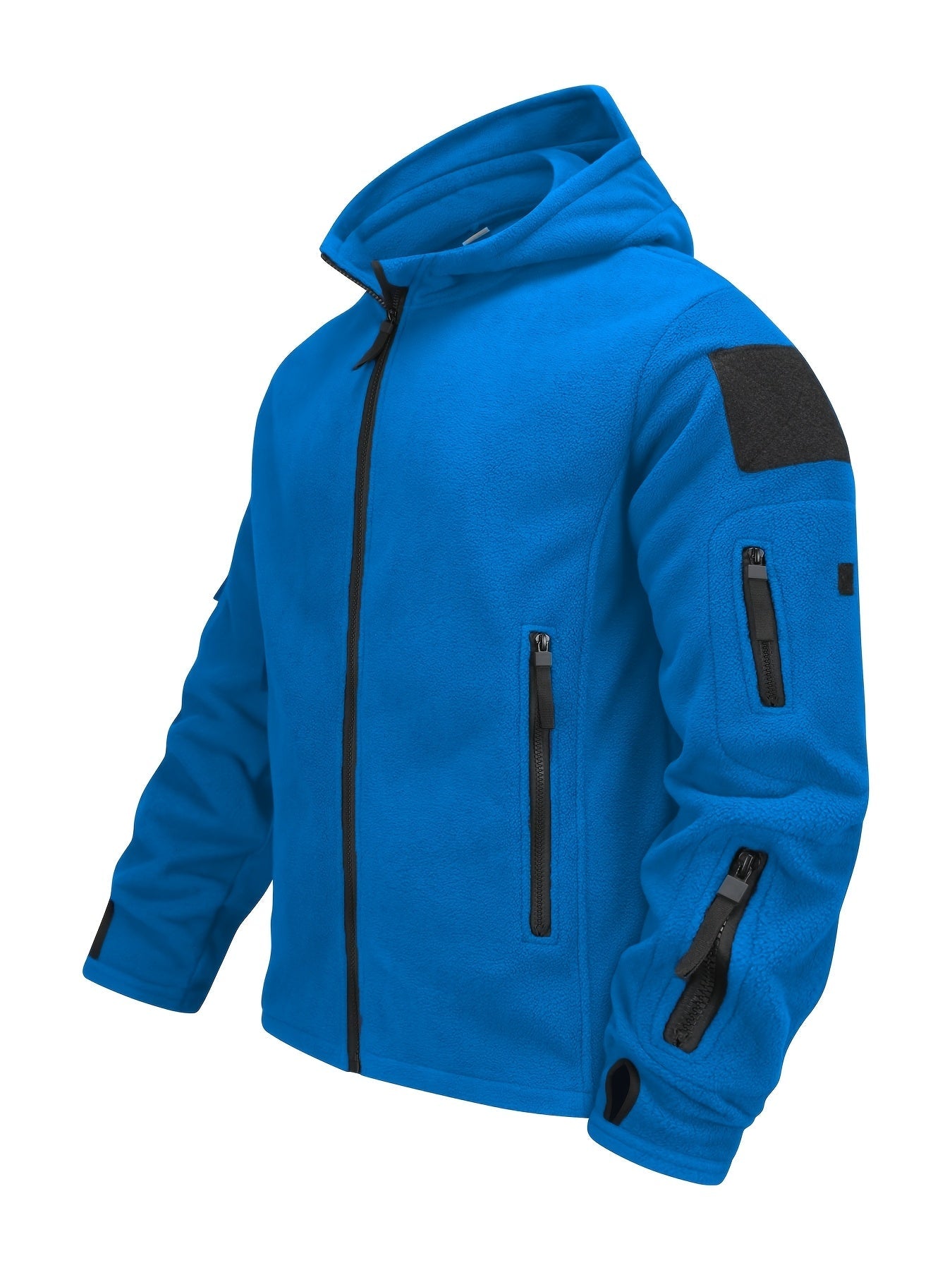 Men’s Fleece-Lined Hooded Jacket – Warm Winter Coat for Outdoor Comfort