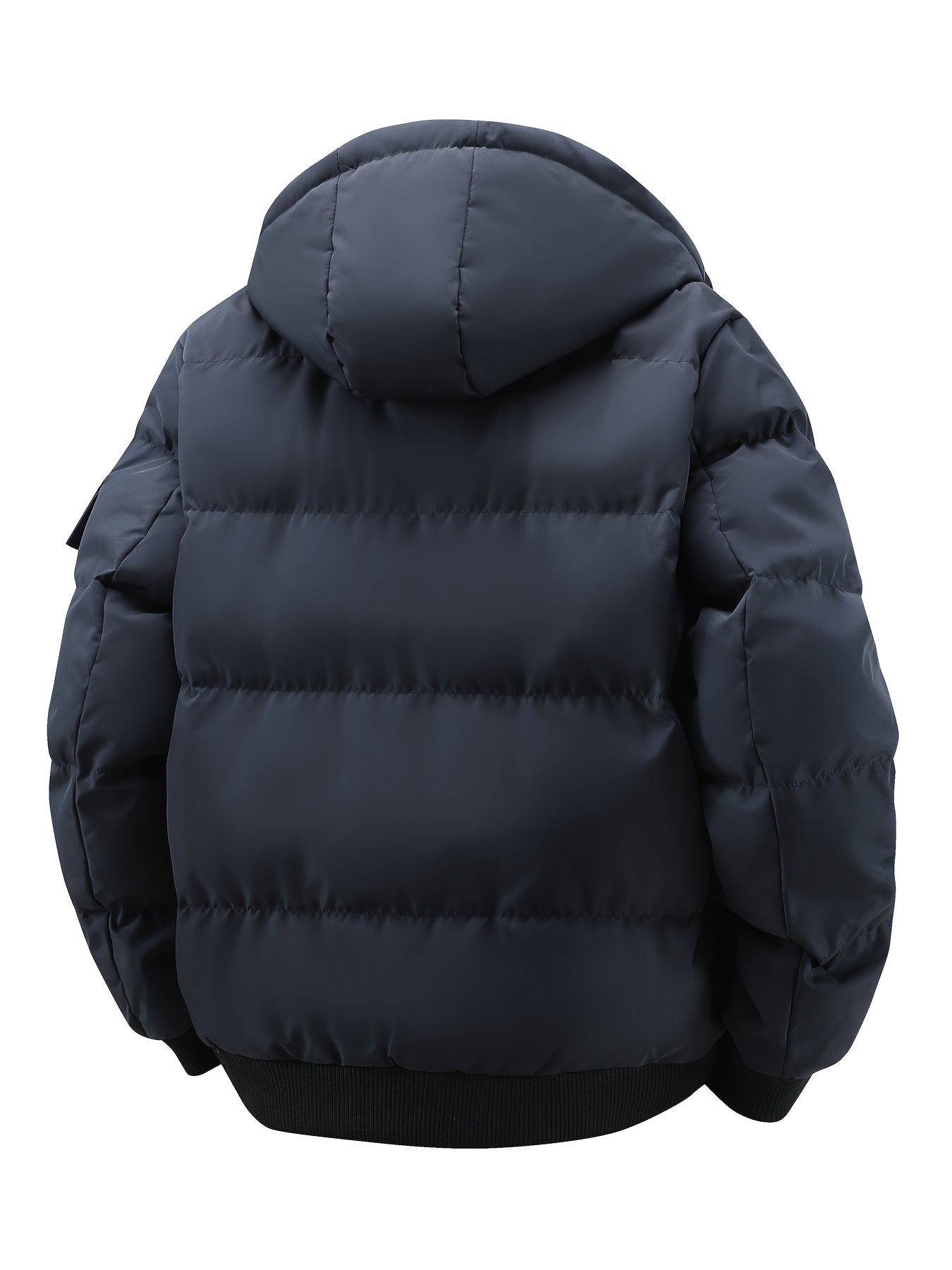 Men’s Heavy-Duty Winter Hooded Jacket – Durable Full-Zip Outerwear for Cold Weather