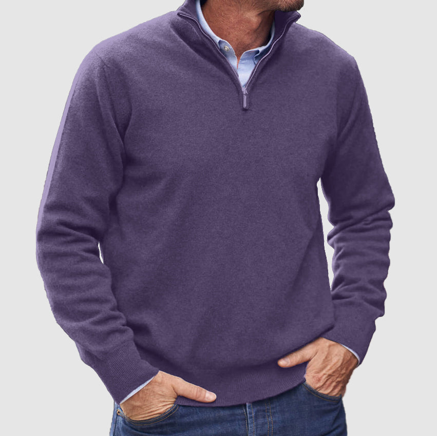 Men's Zip Up Basic Sweater