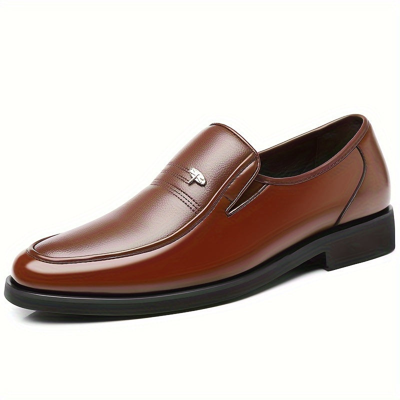 Men’s Leather Dress Shoe Loafers – Lightweight Breathable Slip-On Shoes