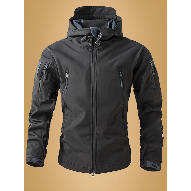 Men’s Tactical Winter Softshell Jacket Windbreaker – Warm Lined Outdoor Coat