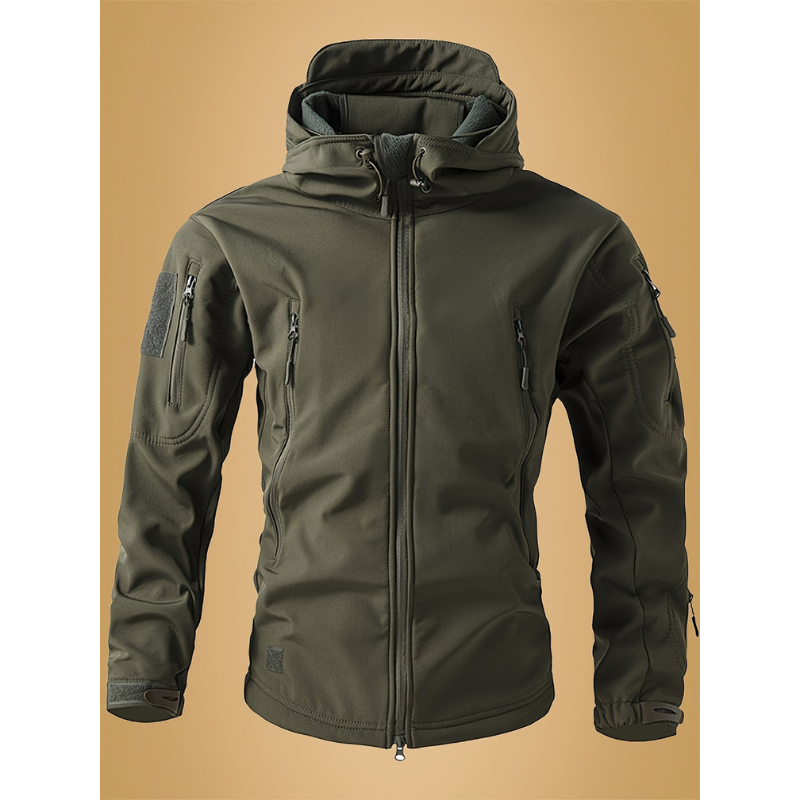 Men’s Tactical Winter Softshell Jacket Windbreaker – Warm Lined Outdoor Coat