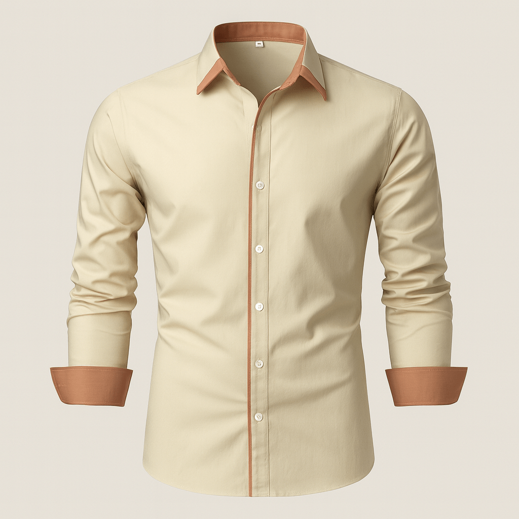 Mens Button Stretch Classy Blouse