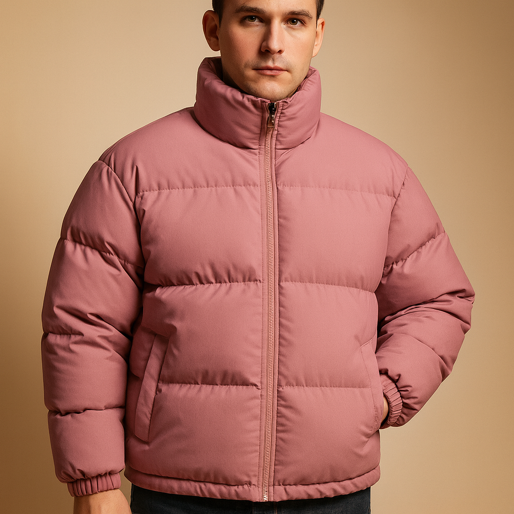 Men’s Puffer Padded Winter Jacket | Quilted Warm Coat