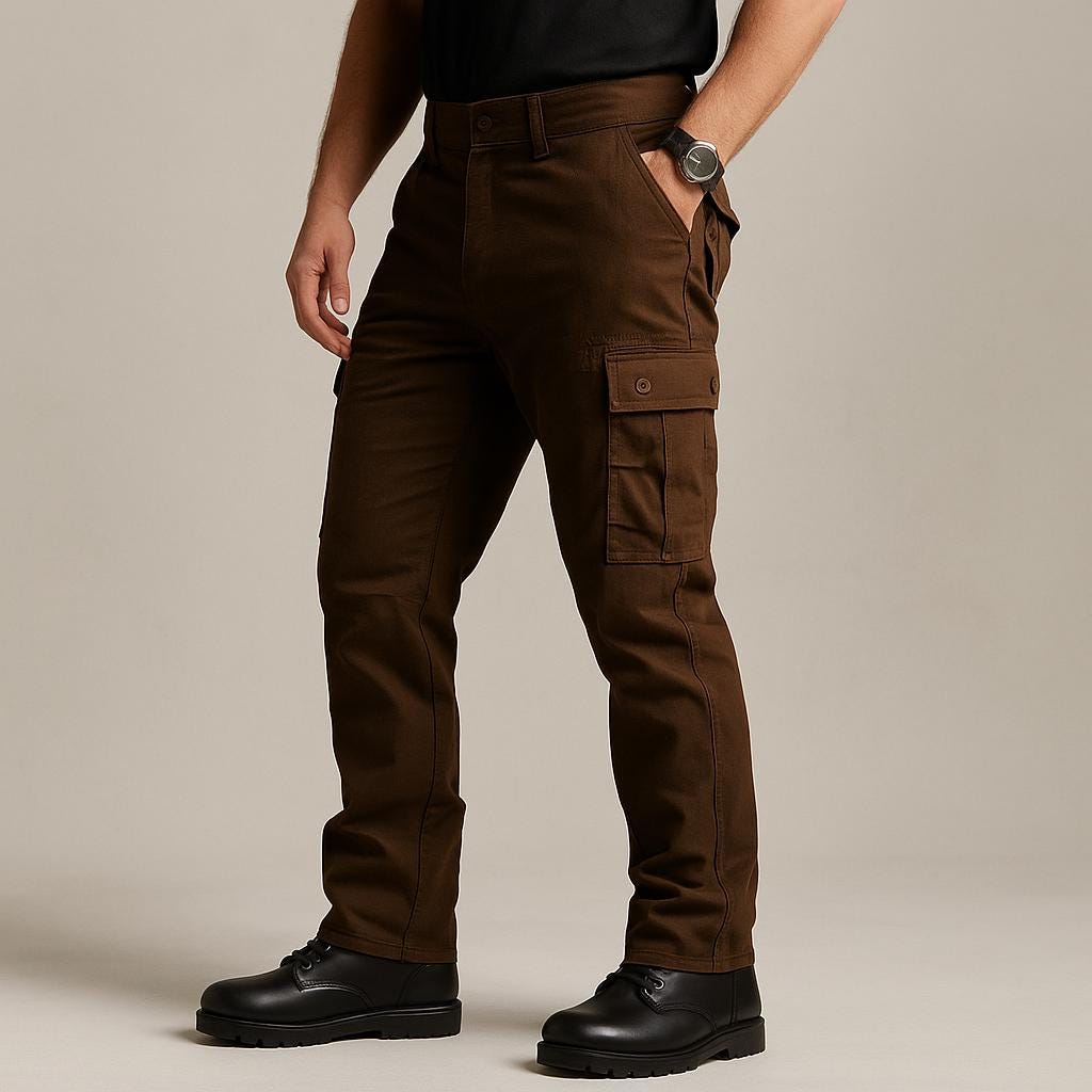 Men’s Cargo Pants – Structured Utility Design Militairy