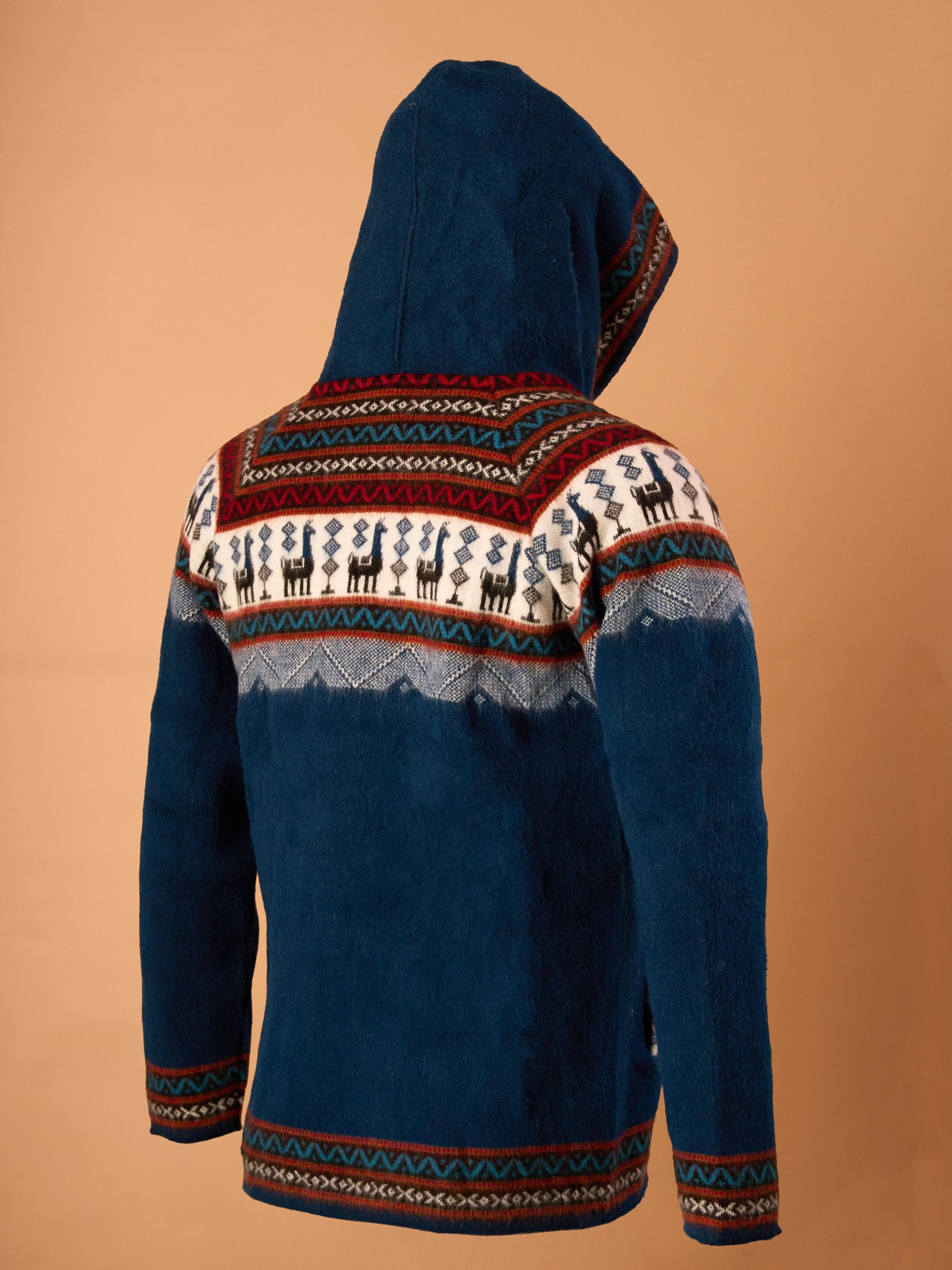 Cozy Alpaca Wool Blend Hooded Jacket | Unisex Winter Coat