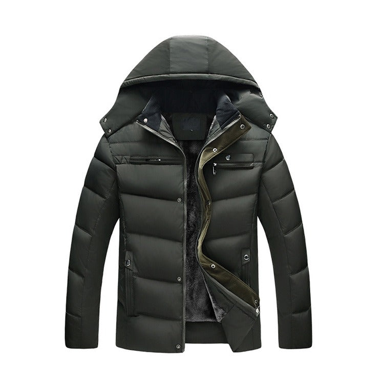 Men’s Insulated Winter Jacket with Hood – Warm, Protective & Everyday Ready