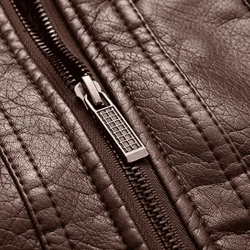 Men’s Leather Jacket – Classic Genuine Leather Outerwear | Timeless Motorcycle Style