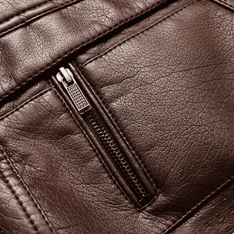 Men’s Leather Jacket – Classic Genuine Leather Outerwear | Timeless Motorcycle Style