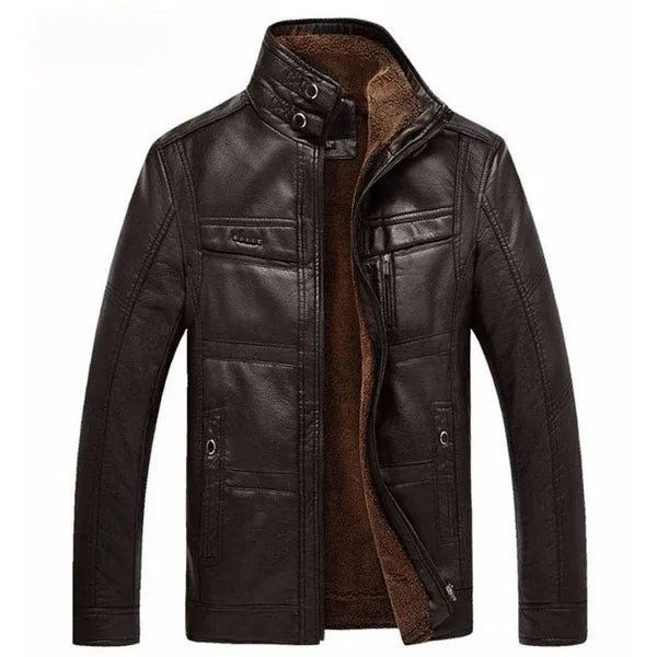 Men’s Leather Jacket – Classic Genuine Leather Outerwear | Timeless Motorcycle Style