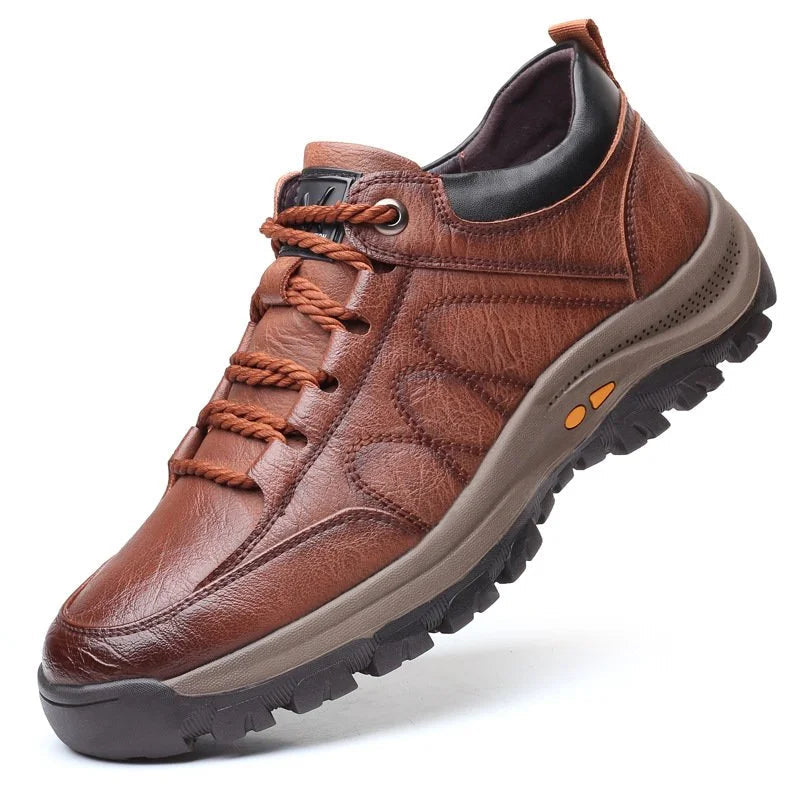 Men’s Orthopaedic Leather Shoes | Supportive Comfort Walking Shoes