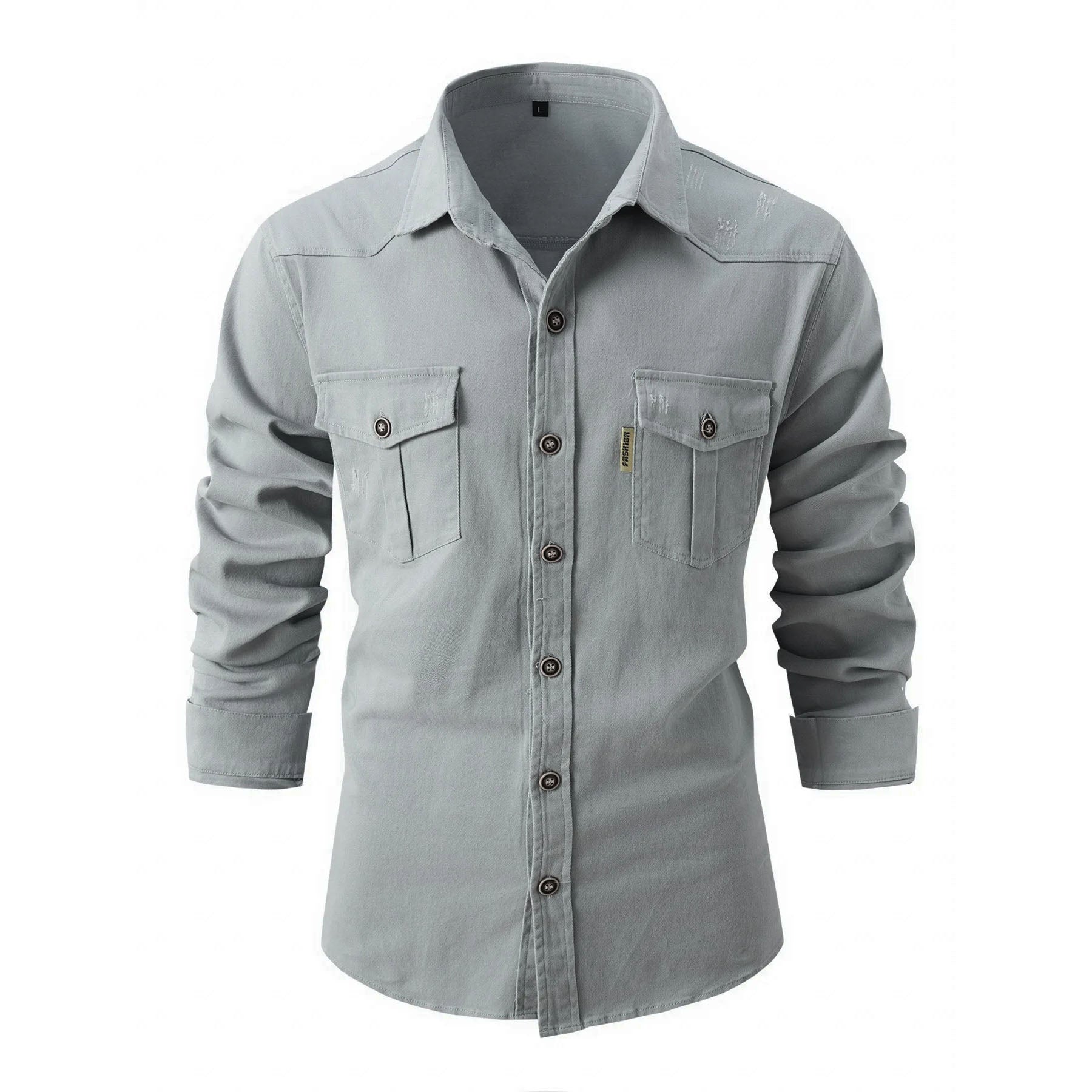 Premier Washed Cotton Shirt – Men’s Soft Casual Button-Up
