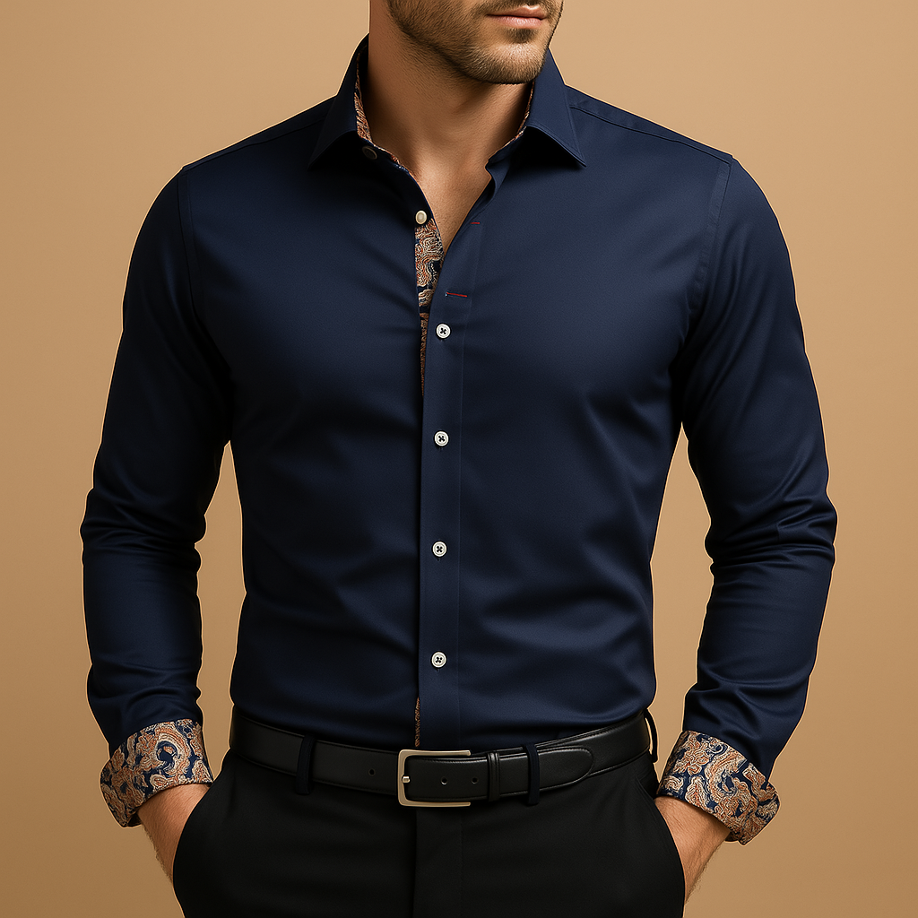 Bram | Modern classic long-sleeve shirt for men