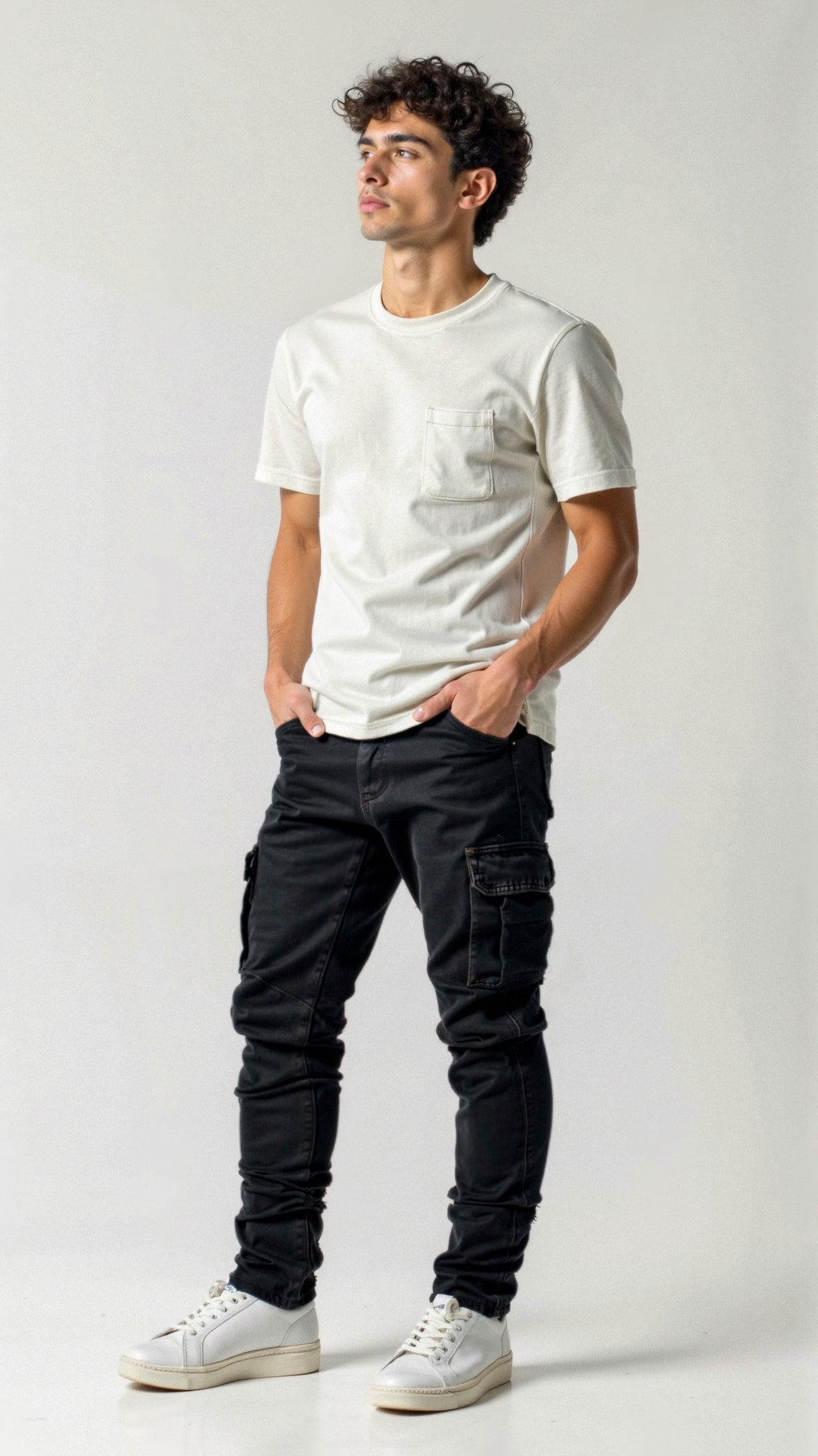 Stretch Cargo Jeans for Men – Casual Denim Utility Style