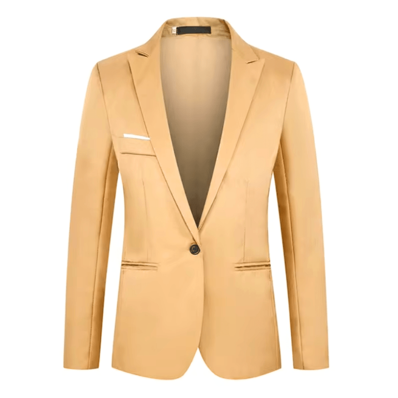 Oliver | Men’s Casual Button Blazer – Classic Tailored Jacket Suit