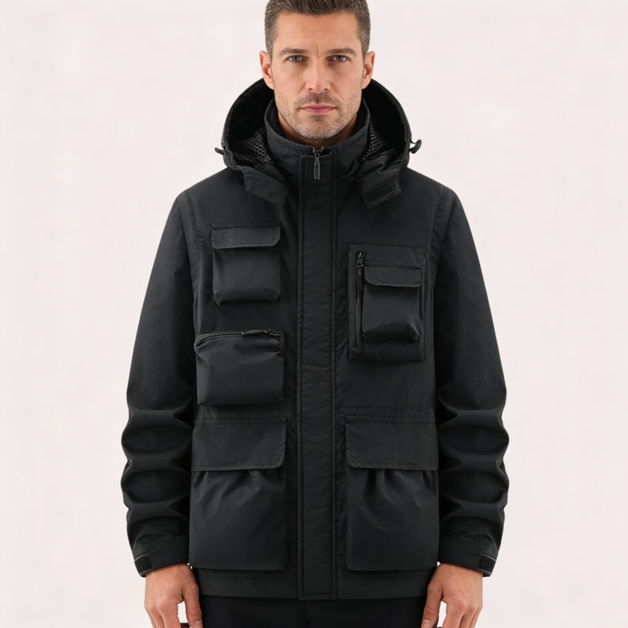 Men’s Padded Winter Parka – Regular Fit | Warm Insulated Winter Jacket