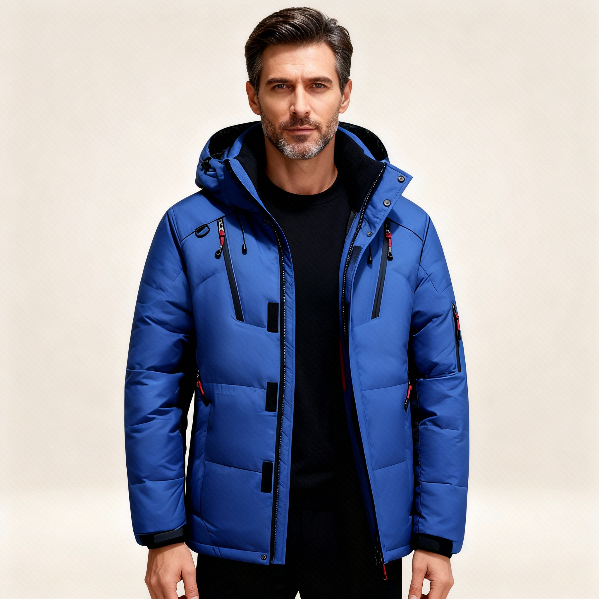 Nordfall Men’s Parka Winter Jacket – Thick Fleece-Lined Waterproof & Windproof Coat