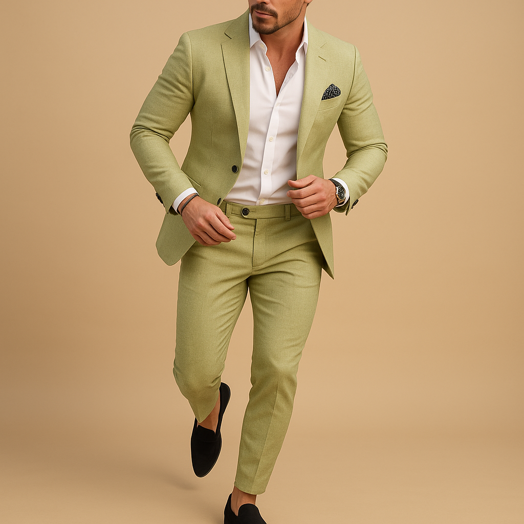 Slim Fit Men’s Suit with Blazer and Trousers for Formal Occasions | Michael