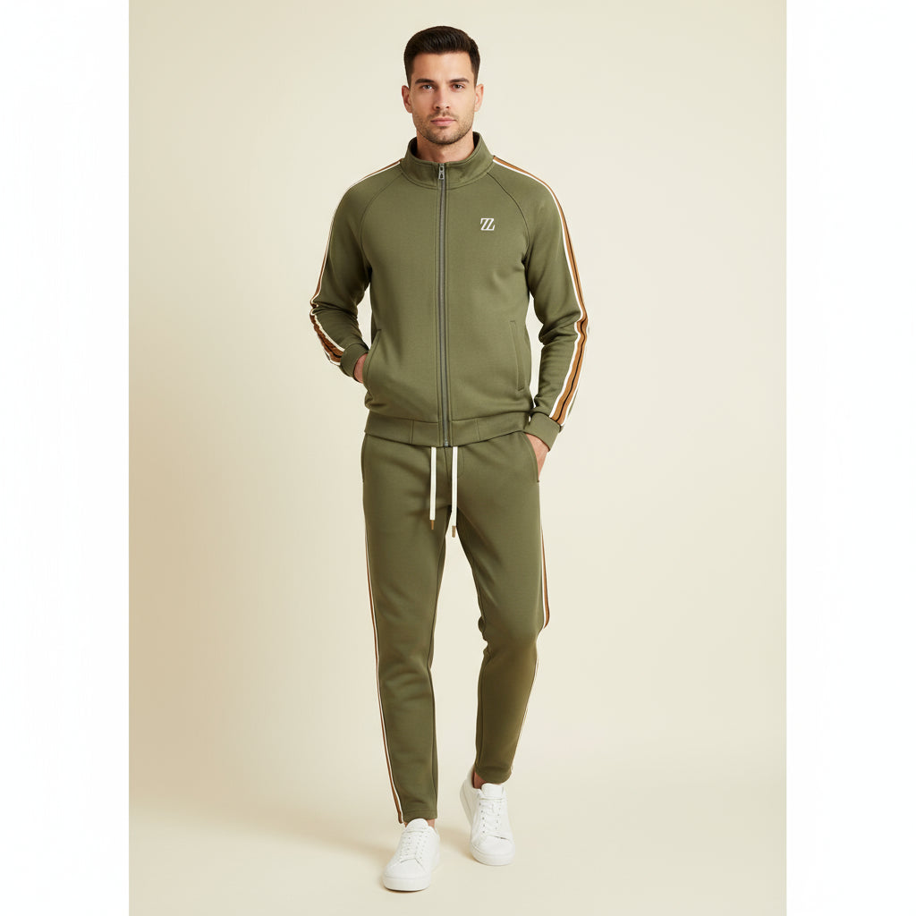 Men’s 2-Piece Tracksuit Set – Zip Vest & Joggers