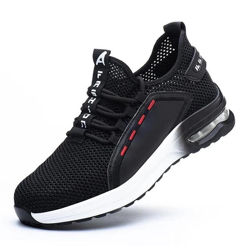 Ultra-Light Breathable Steel Toe Work Shoes – Non-Slip Safety & All-Day Comfort