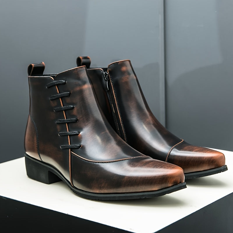 Samuel Thatcher Leather Dress Boots – Classic Men’s Formal Footwear