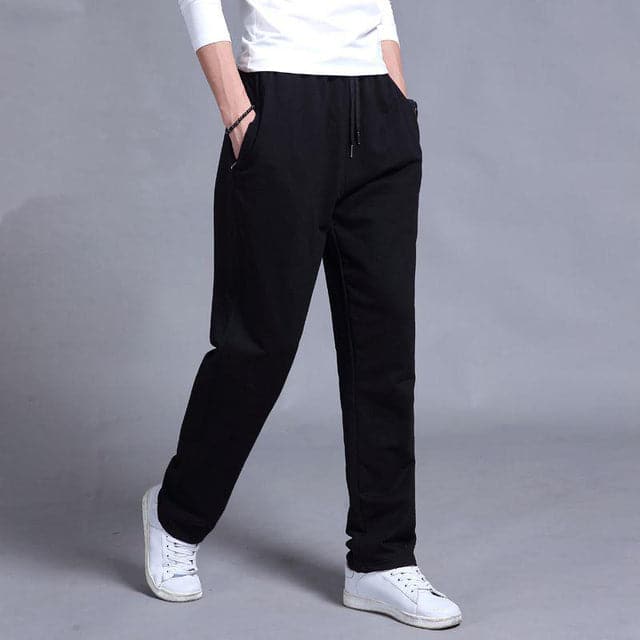 Men's Joggers - Soft Cotton - Relaxed Fit - Elastic Waist with Drawstring - Pocket Design