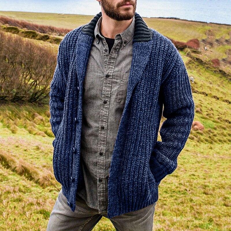 Men's Cardigan - Heavy Knit - Open Front - Comfortable and Stylish Fit
