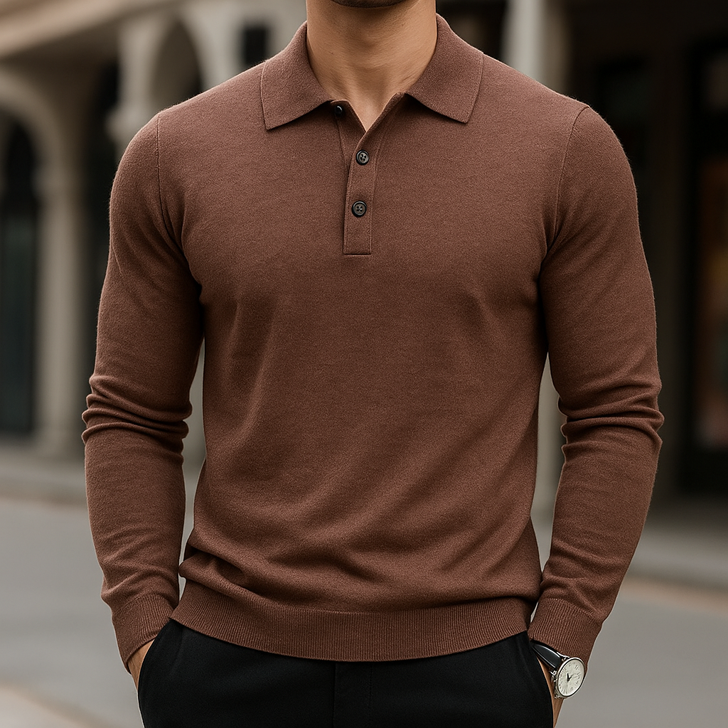 Men’s Merino Wool Polo – Luxury Soft Knit Shirt | Breathable, Warm & Timeless Style