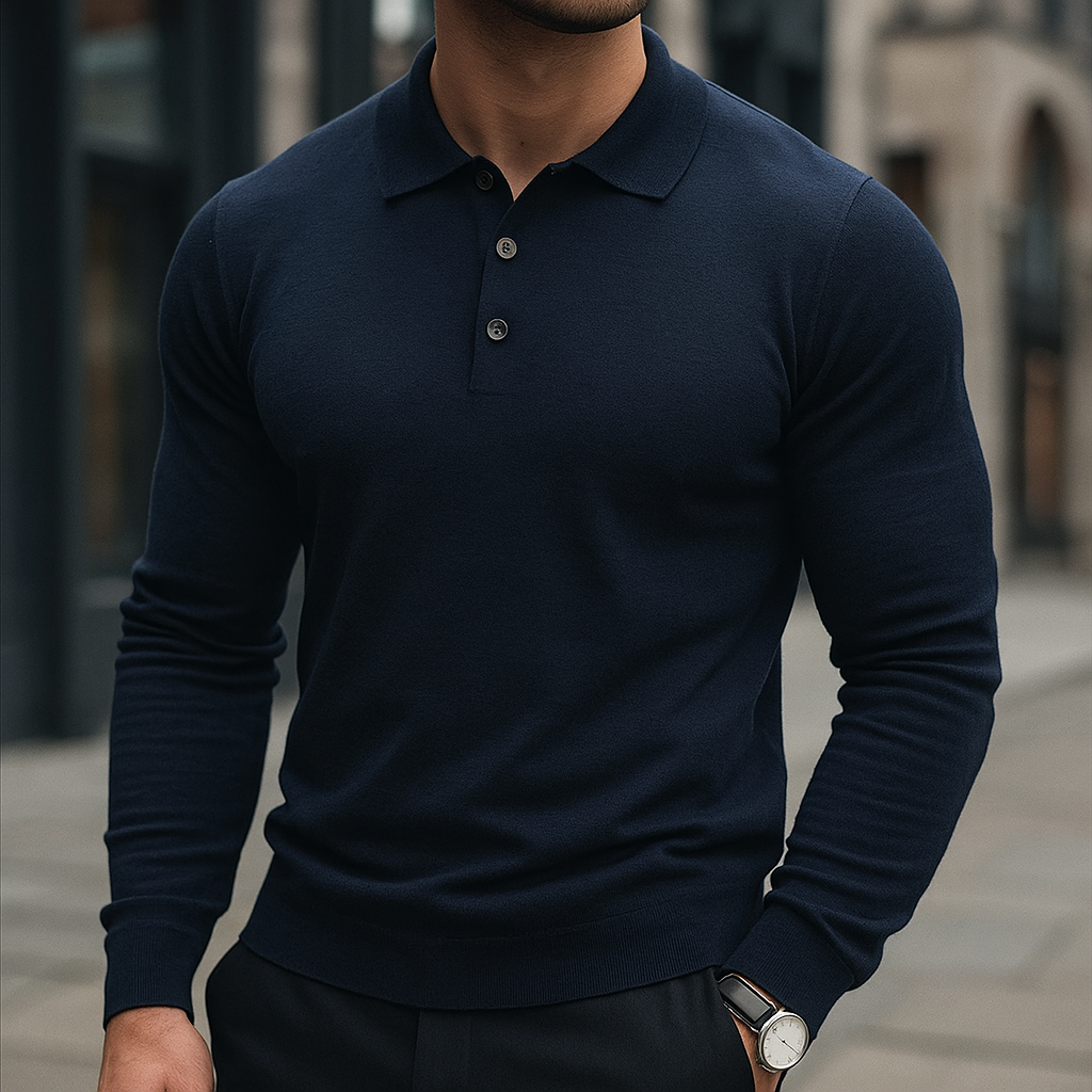 Men’s Merino Wool Polo – Luxury Soft Knit Shirt | Breathable, Warm & Timeless Style