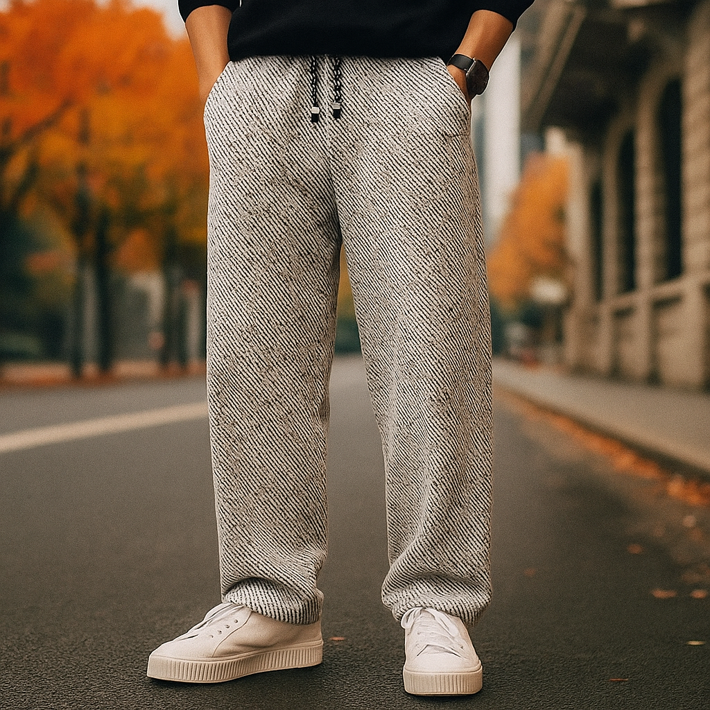 Men’s Sherpa Pants – Loose Fit Fleece-Lined Trousers