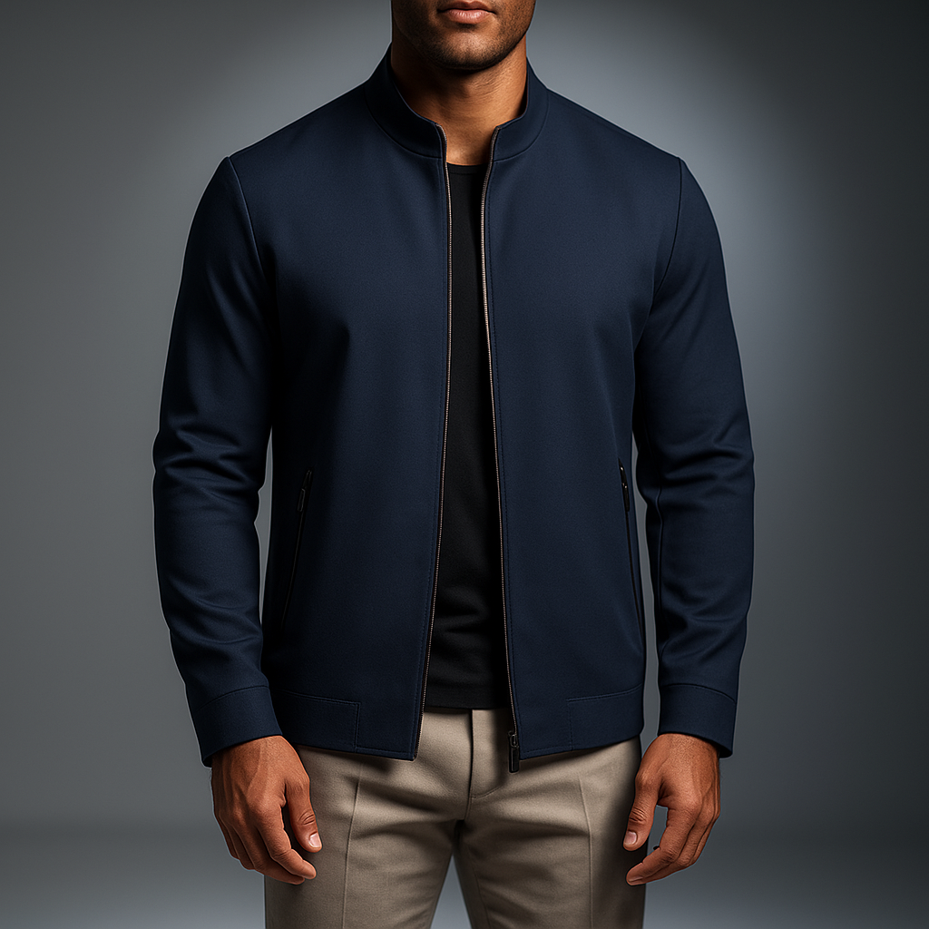 Ryden Men’s Minimal Bomber Jacket – Lightweight Modern Outerwear