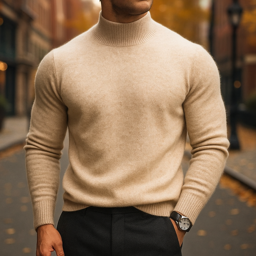 Merino Wool Turtleneck Sweater – Men’s Luxury Soft Knit | Warm