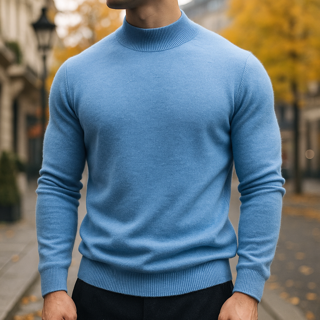 Merino Wool Turtleneck Sweater – Men’s Luxury Soft Knit | Warm