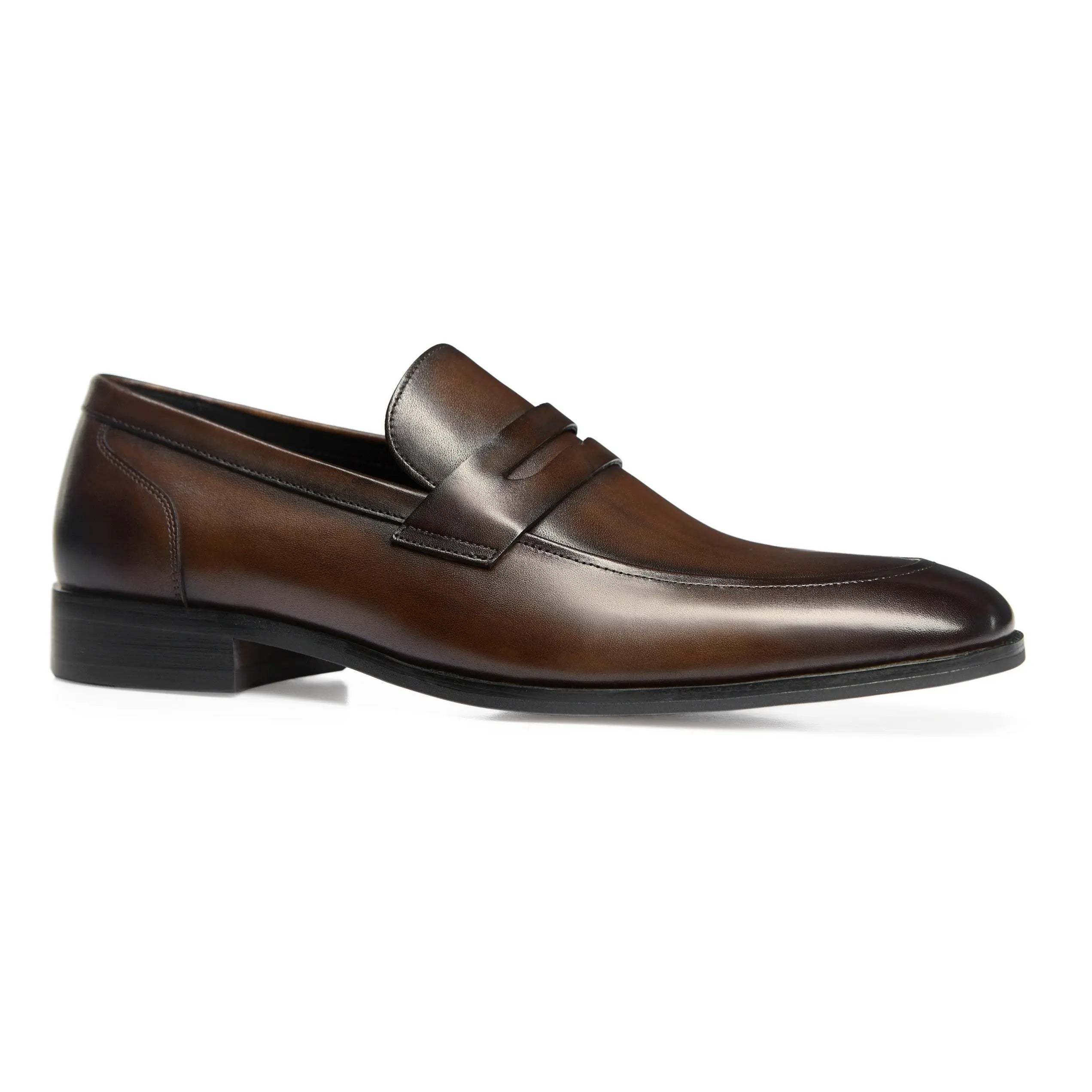 Slip-On Men Leather Penny Loafers