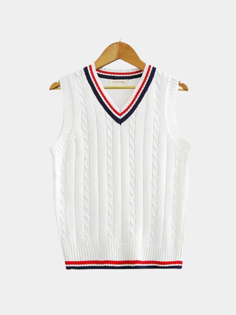 Old Money Essential Knit Vest – Classic Sleeveless Sweater Vest with Retro Style